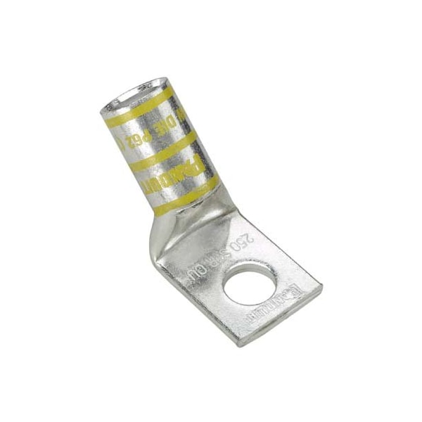 One-Hole Compression Lug, Standard Barrel, Copper, Red